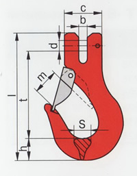 Крюк цепной с вилочным соединением Т-8